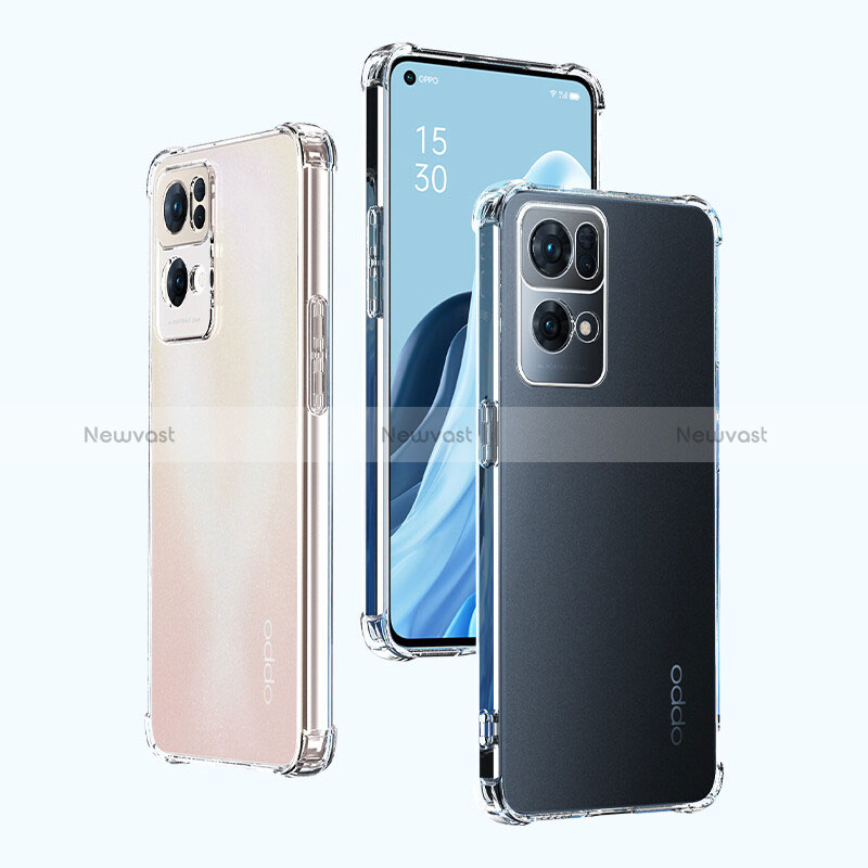 Ultra-thin Transparent TPU Soft Case T04 for Oppo Reno7 Pro 5G Clear