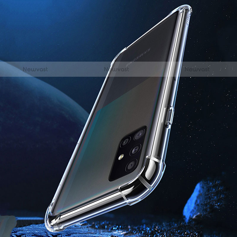 Ultra-thin Transparent TPU Soft Case T04 for Samsung Galaxy A51 4G Clear