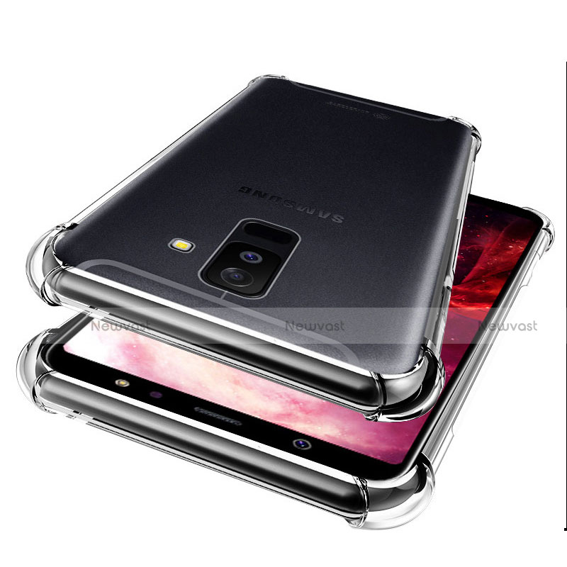 Ultra-thin Transparent TPU Soft Case T04 for Samsung Galaxy A6 Plus (2018) Clear
