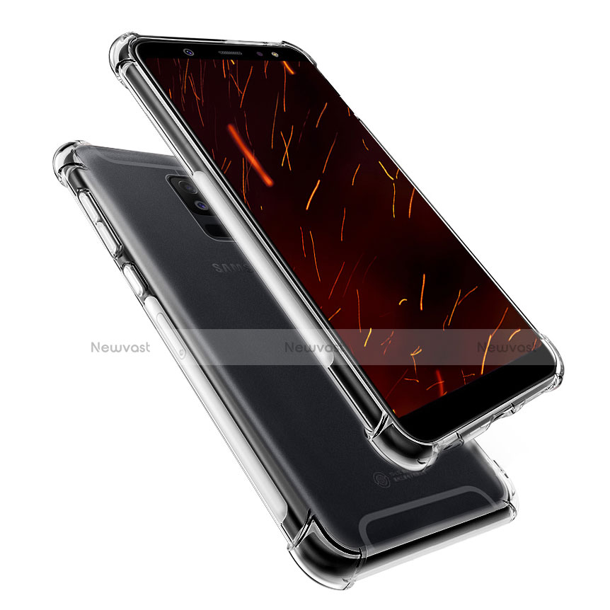 Ultra-thin Transparent TPU Soft Case T04 for Samsung Galaxy A6 Plus Clear