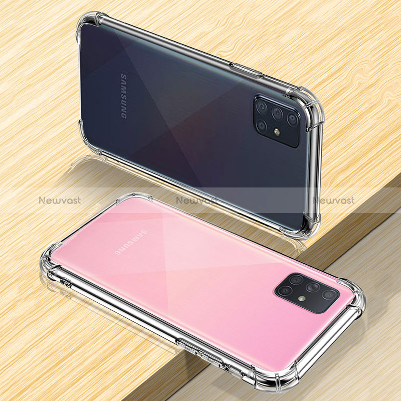 Ultra-thin Transparent TPU Soft Case T04 for Samsung Galaxy A71 5G Clear