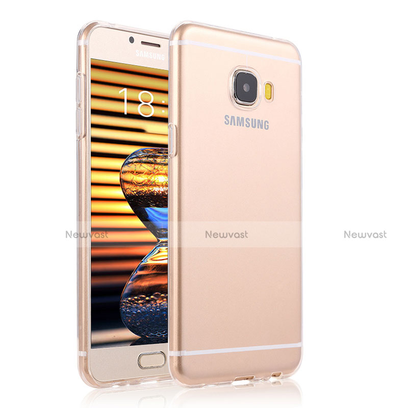 Ultra-thin Transparent TPU Soft Case T04 for Samsung Galaxy C5 Pro C5010 Clear