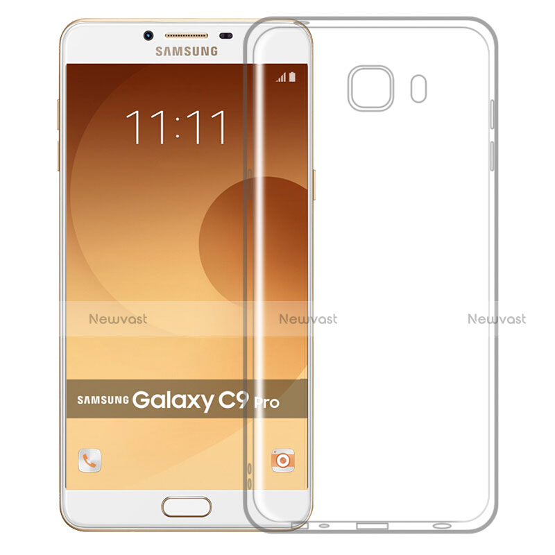 Ultra-thin Transparent TPU Soft Case T04 for Samsung Galaxy C9 Pro C9000 Clear