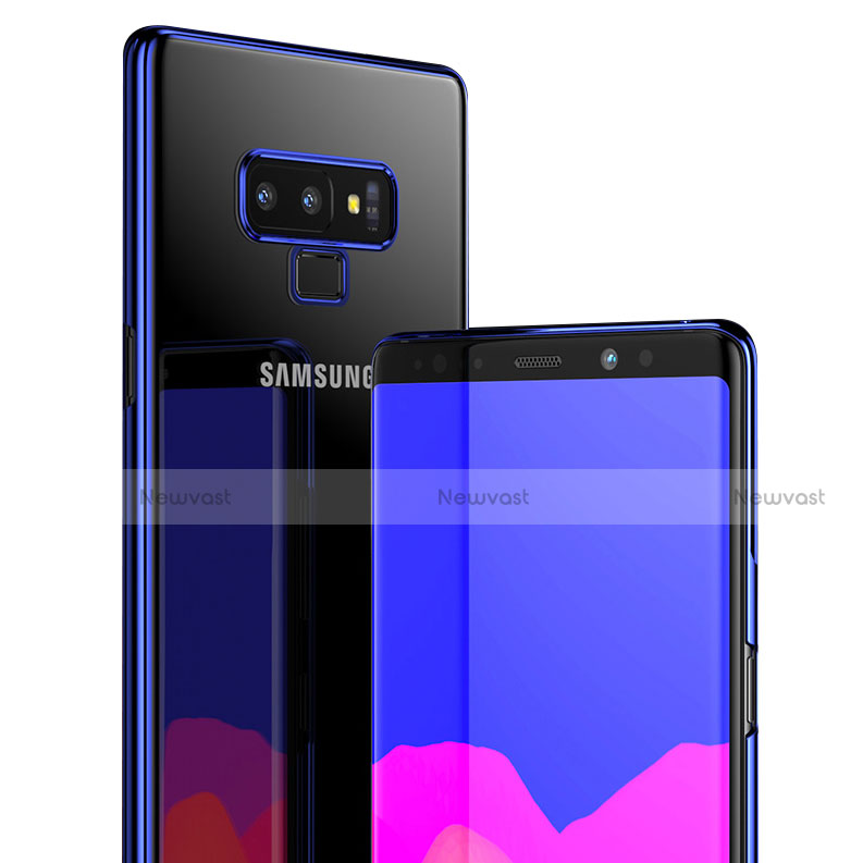 Ultra-thin Transparent TPU Soft Case T04 for Samsung Galaxy Note 9 Blue