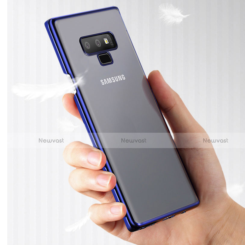 Ultra-thin Transparent TPU Soft Case T04 for Samsung Galaxy Note 9 Blue