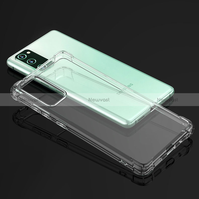 Ultra-thin Transparent TPU Soft Case T04 for Samsung Galaxy S20 FE 4G Clear
