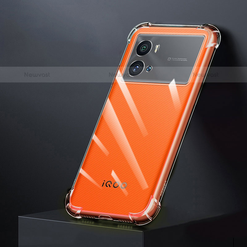 Ultra-thin Transparent TPU Soft Case T04 for Vivo iQOO 9 5G Clear