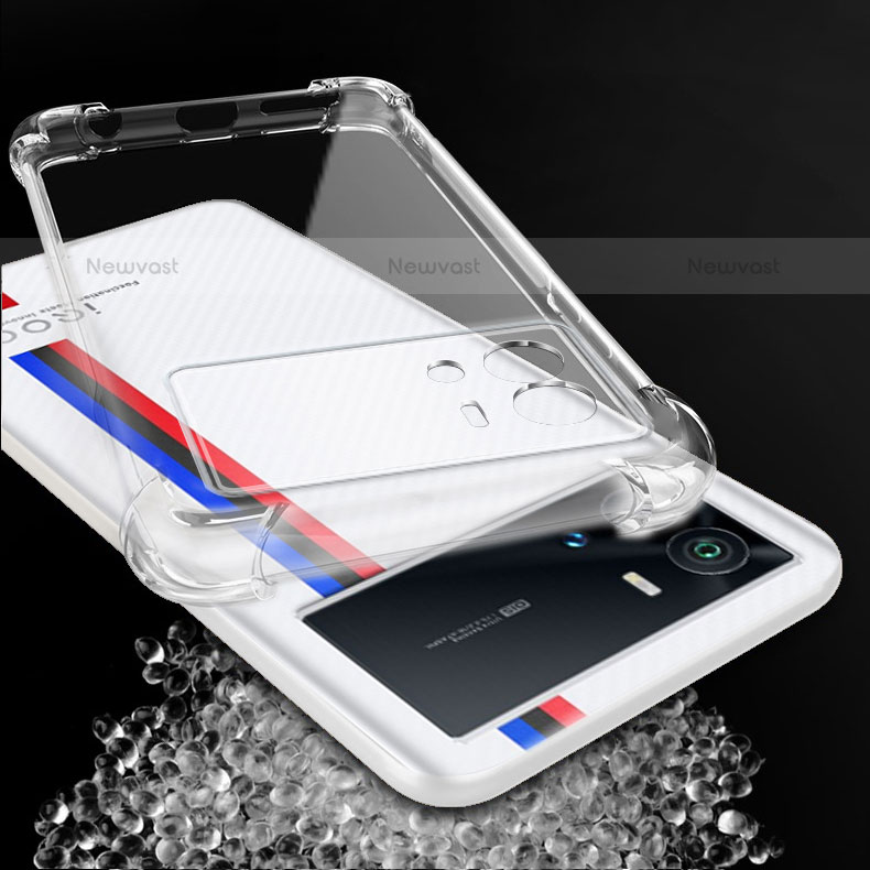 Ultra-thin Transparent TPU Soft Case T04 for Vivo iQOO 9 5G Clear