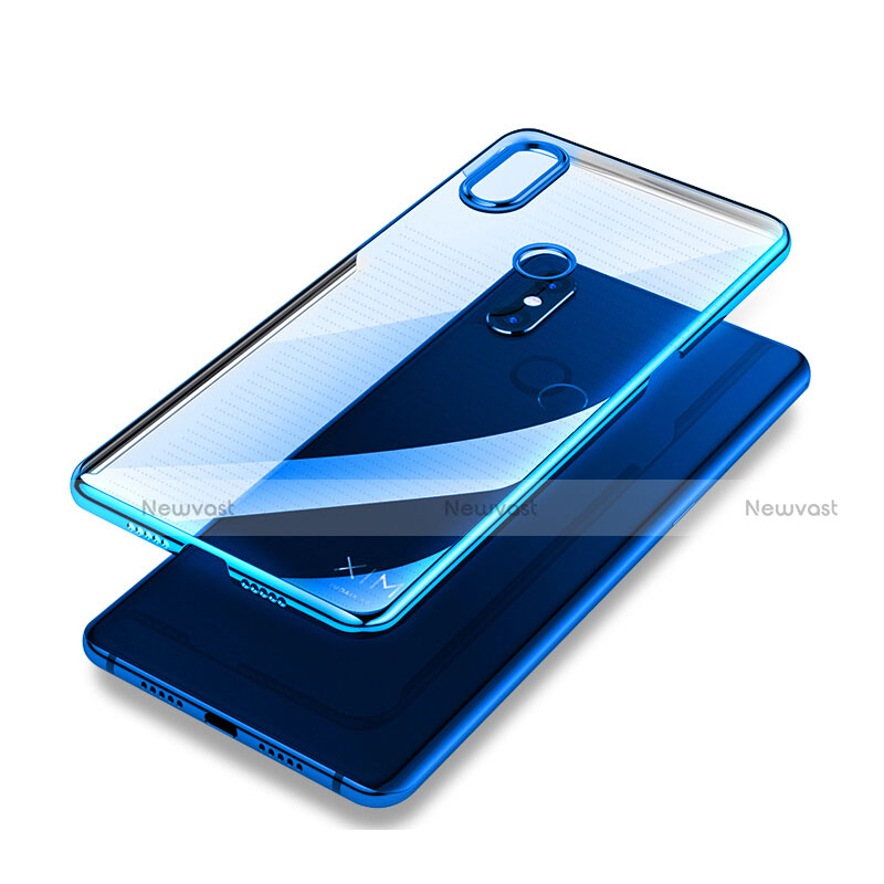 Ultra-thin Transparent TPU Soft Case T04 for Xiaomi Mi Mix 3 Blue