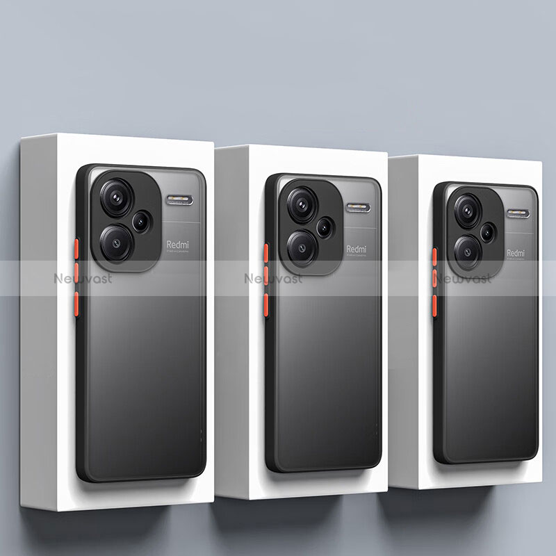 Ultra-thin Transparent TPU Soft Case T04 for Xiaomi Redmi Note 13 Pro+ Plus 5G Black
