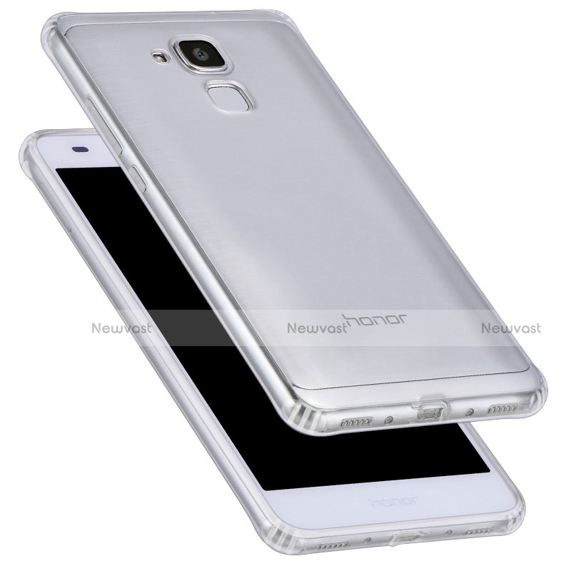 Ultra-thin Transparent TPU Soft Case T05 for Huawei Honor 5C Clear