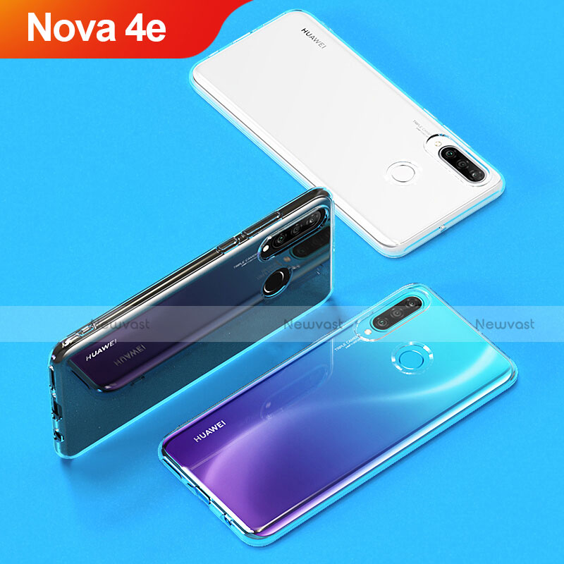 Ultra-thin Transparent TPU Soft Case T05 for Huawei Nova 4e Clear