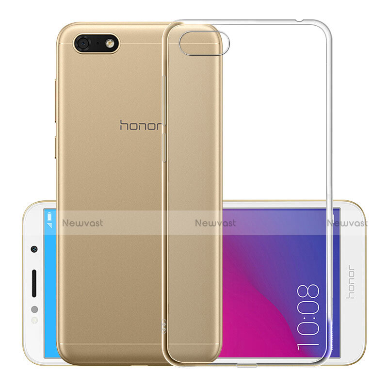 Ultra-thin Transparent TPU Soft Case T05 for Huawei Y5 Prime (2018) Clear