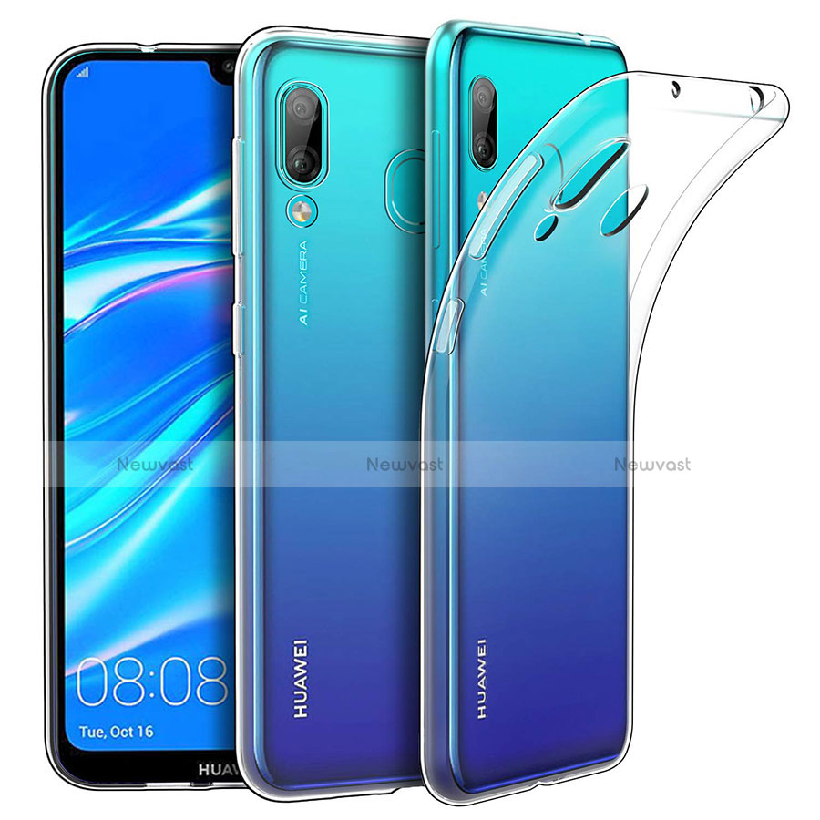 Ultra-thin Transparent TPU Soft Case T05 for Huawei Y7 (2019) Clear