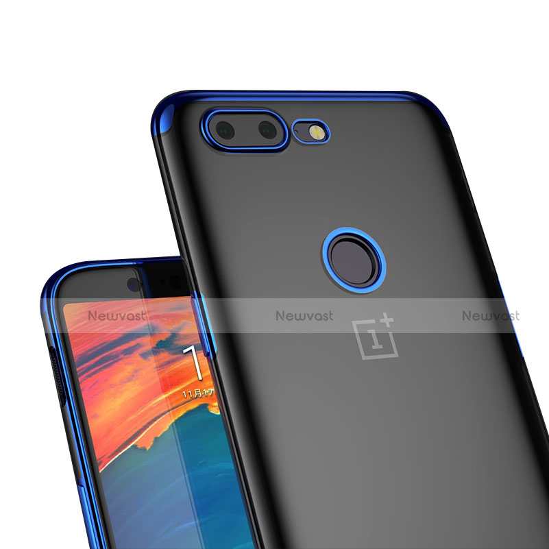 Ultra-thin Transparent TPU Soft Case T05 for OnePlus 5T A5010 Blue