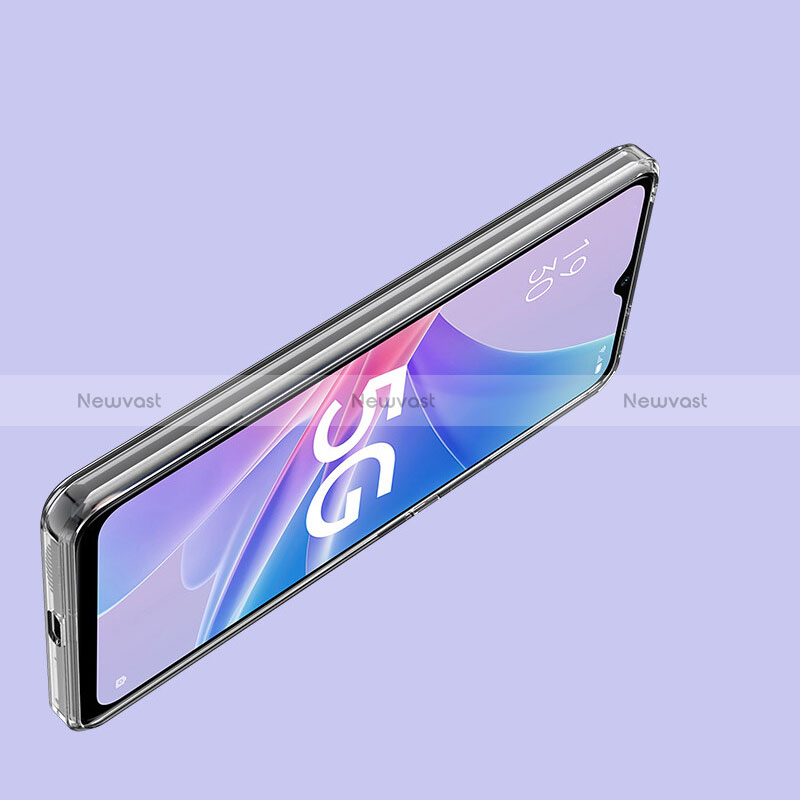 Ultra-thin Transparent TPU Soft Case T05 for Oppo A58 5G Clear