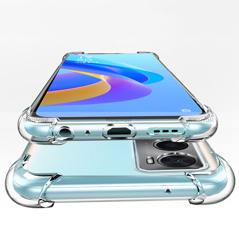 Ultra-thin Transparent TPU Soft Case T05 for Oppo A76 Clear