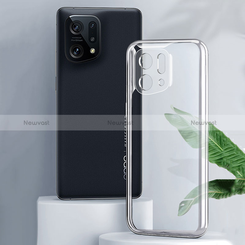 Ultra-thin Transparent TPU Soft Case T05 for Oppo Find X5 5G Clear