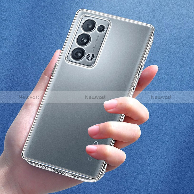 Ultra-thin Transparent TPU Soft Case T05 for Oppo Reno6 Pro 5G Clear