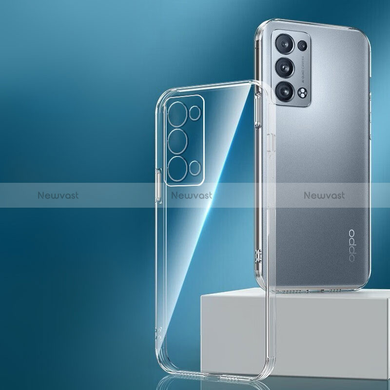 Ultra-thin Transparent TPU Soft Case T05 for Oppo Reno6 Pro 5G Clear