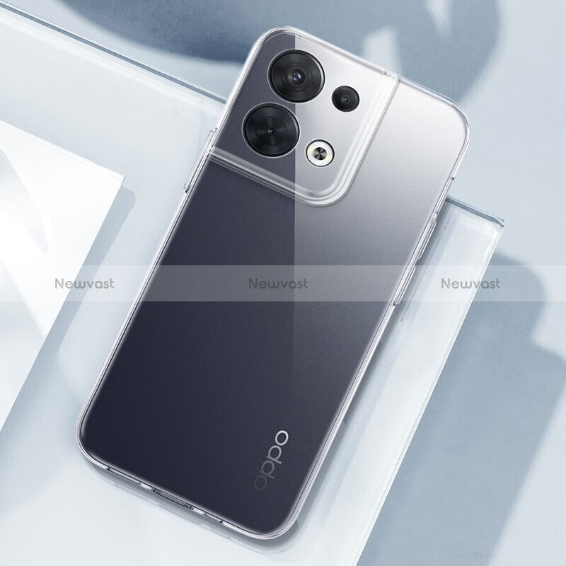 Ultra-thin Transparent TPU Soft Case T05 for Oppo Reno8 5G Clear