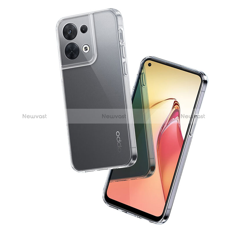 Ultra-thin Transparent TPU Soft Case T05 for Oppo Reno8 Pro 5G Clear