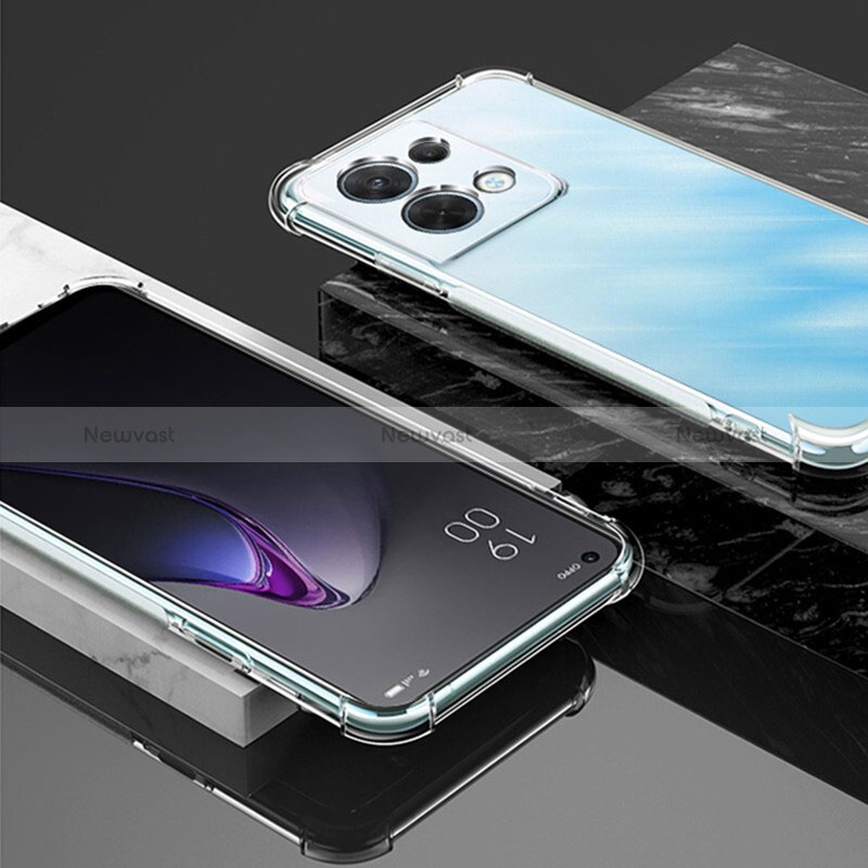 Ultra-thin Transparent TPU Soft Case T05 for Oppo Reno8 Pro 5G Clear