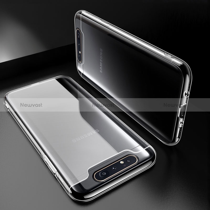 Ultra-thin Transparent TPU Soft Case T05 for Samsung Galaxy A80 Clear