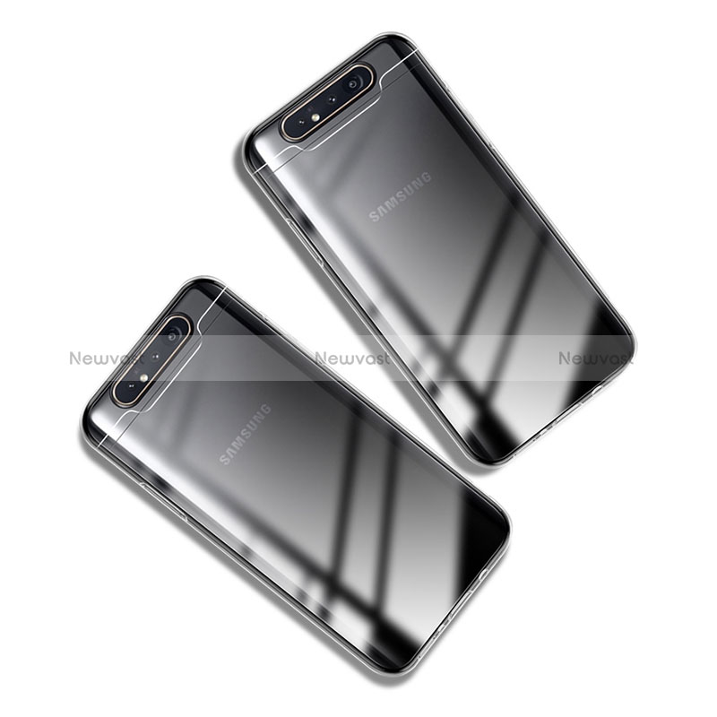 Ultra-thin Transparent TPU Soft Case T05 for Samsung Galaxy A80 Clear