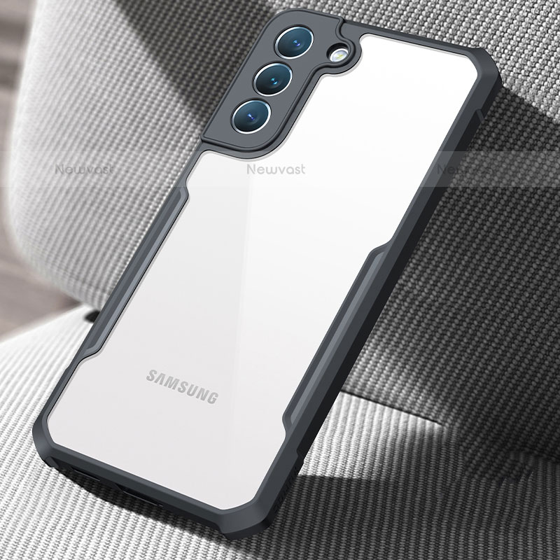 Ultra-thin Transparent TPU Soft Case T05 for Samsung Galaxy S21 5G Black