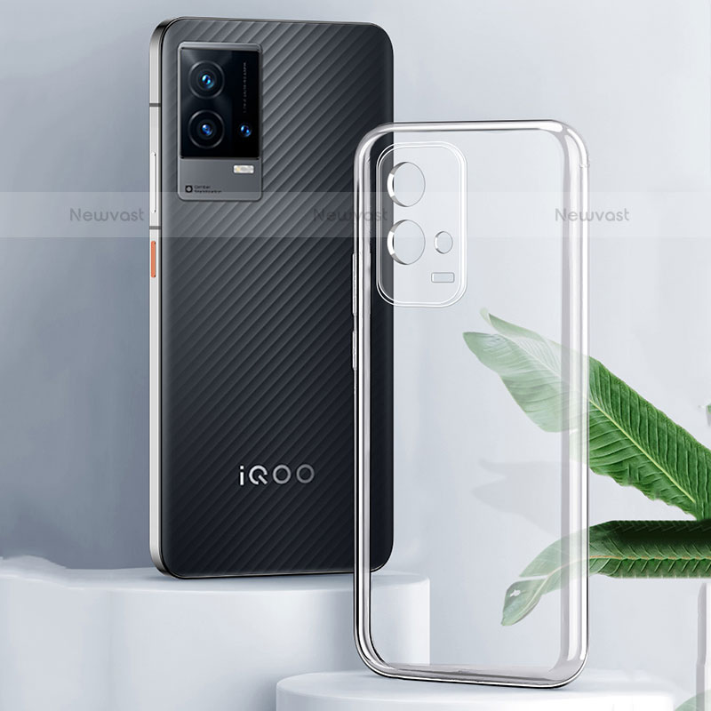 Ultra-thin Transparent TPU Soft Case T05 for Vivo iQOO 8 5G Clear