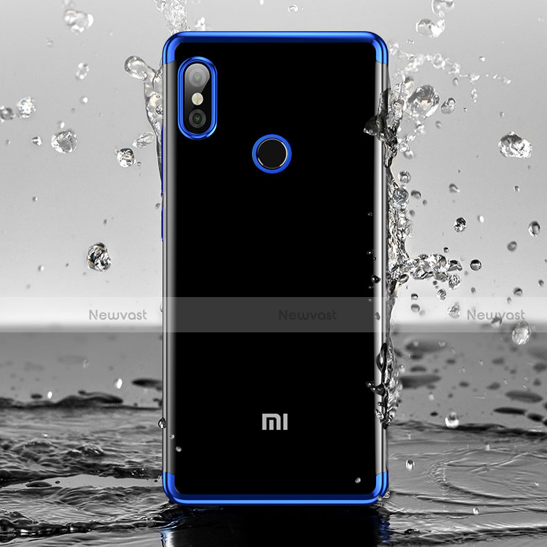 Ultra-thin Transparent TPU Soft Case T05 for Xiaomi Mi 8 Blue