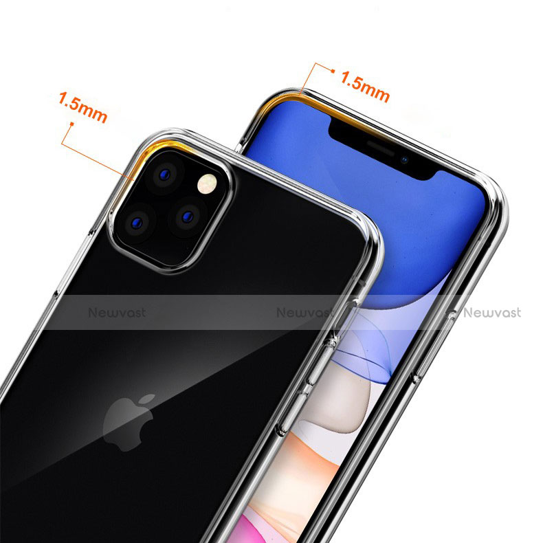 Ultra-thin Transparent TPU Soft Case T06 for Apple iPhone 11 Pro Max Clear