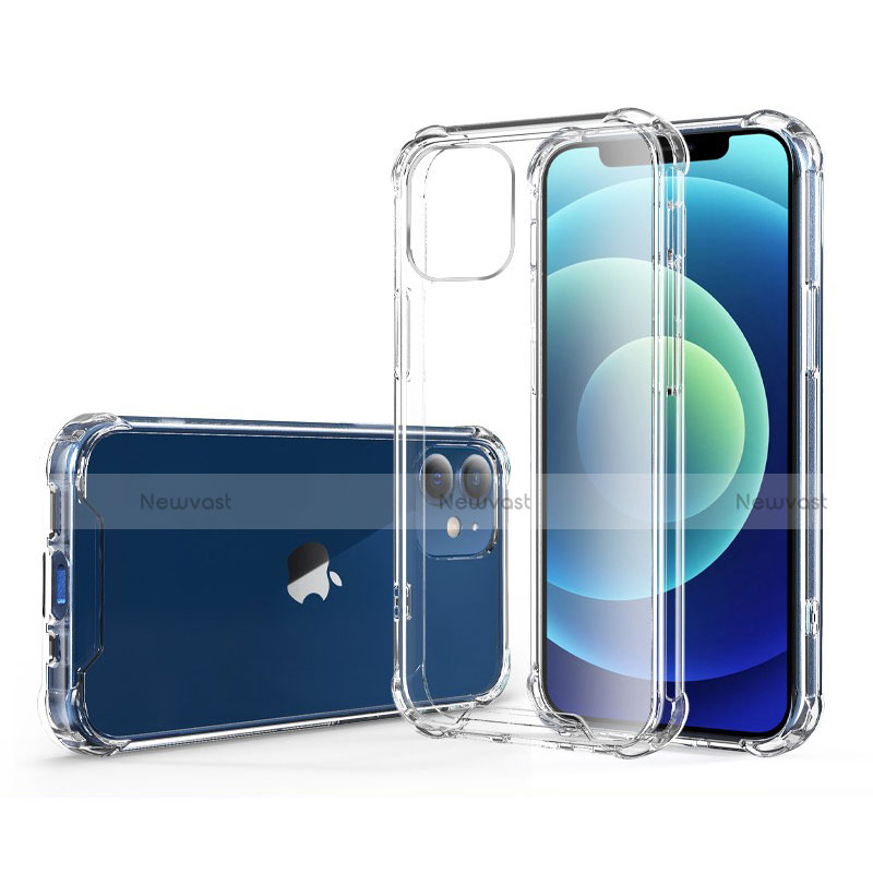 Ultra-thin Transparent TPU Soft Case T06 for Apple iPhone 12 Mini Clear