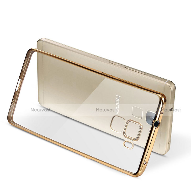 Ultra-thin Transparent TPU Soft Case T06 for Huawei Honor 7 Dual SIM Gold