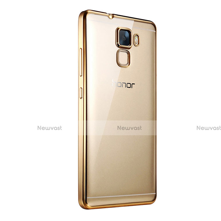 Ultra-thin Transparent TPU Soft Case T06 for Huawei Honor 7 Dual SIM Gold