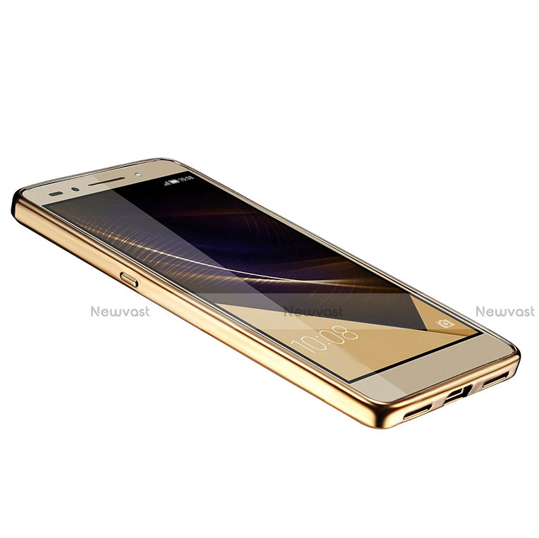 Ultra-thin Transparent TPU Soft Case T06 for Huawei Honor 7 Dual SIM Gold