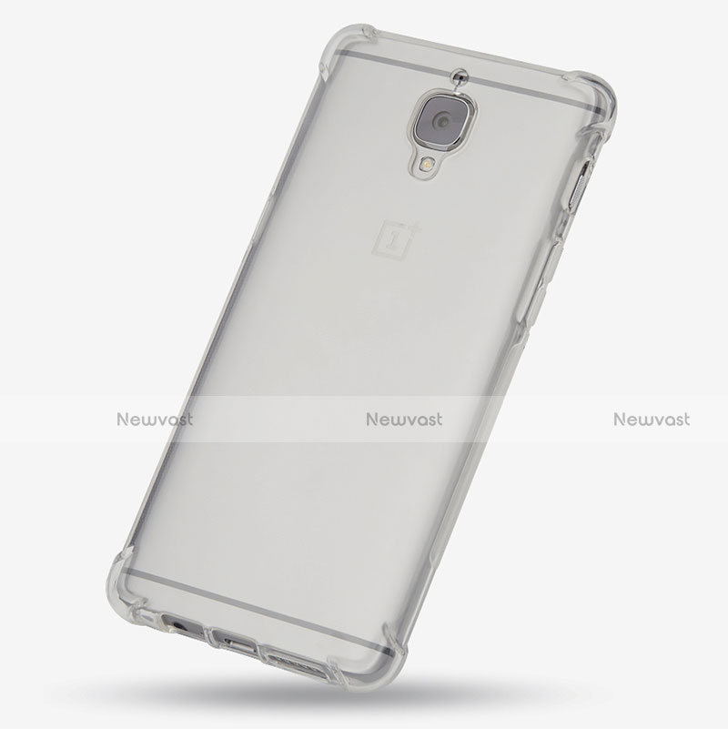 Ultra-thin Transparent TPU Soft Case T06 for OnePlus 3 Gray