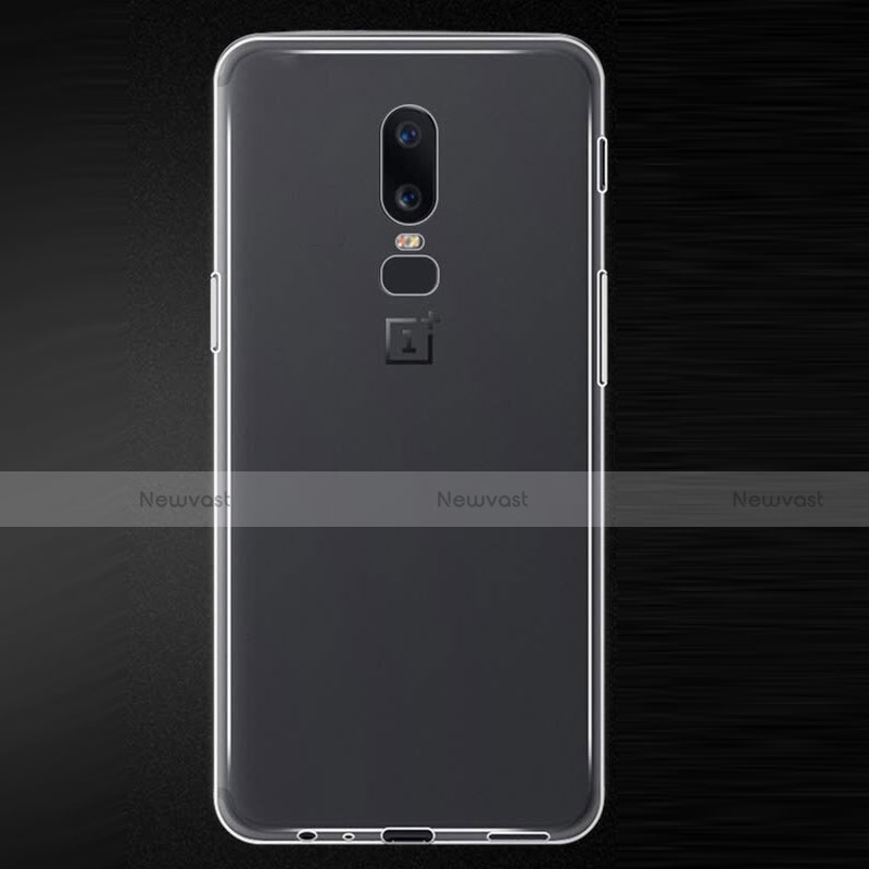 Ultra-thin Transparent TPU Soft Case T06 for OnePlus 6 Clear