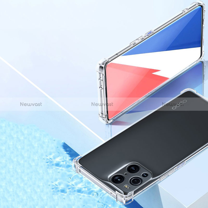 Ultra-thin Transparent TPU Soft Case T06 for Oppo Find X3 5G Clear