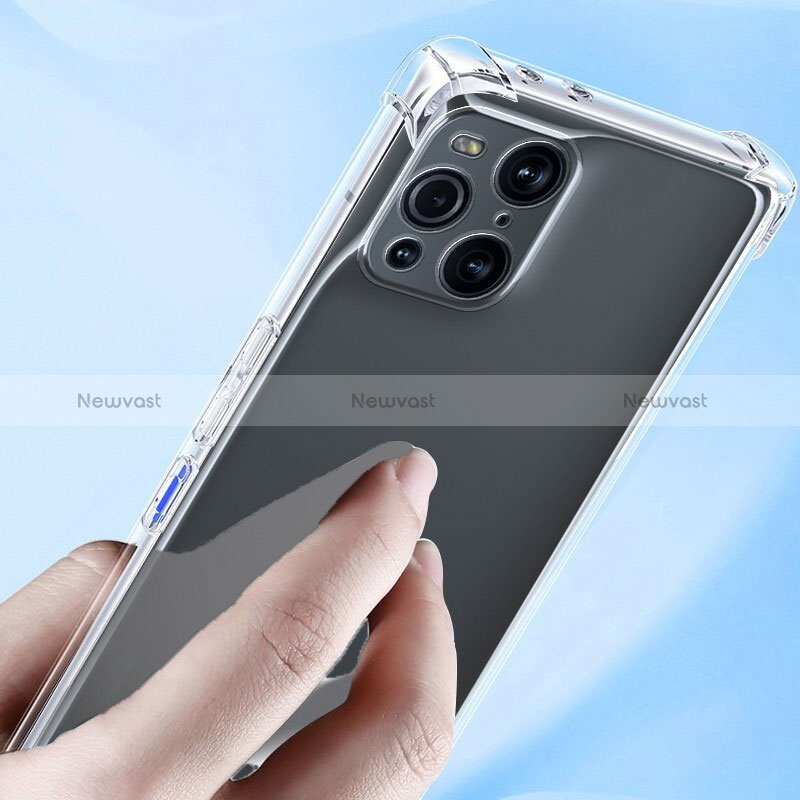 Ultra-thin Transparent TPU Soft Case T06 for Oppo Find X3 5G Clear