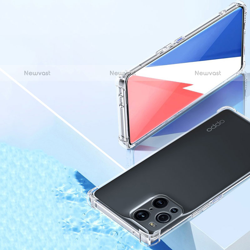 Ultra-thin Transparent TPU Soft Case T06 for Oppo Find X3 Pro 5G Clear