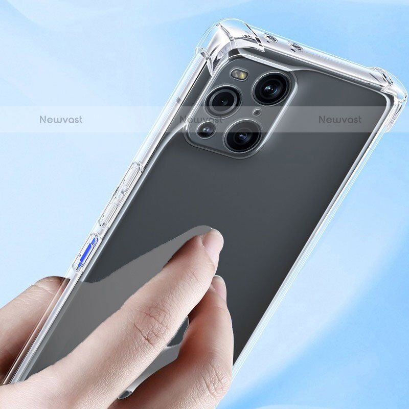 Ultra-thin Transparent TPU Soft Case T06 for Oppo Find X3 Pro 5G Clear