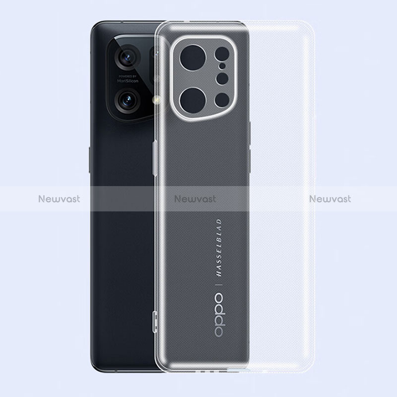 Ultra-thin Transparent TPU Soft Case T06 for Oppo Find X5 5G Clear