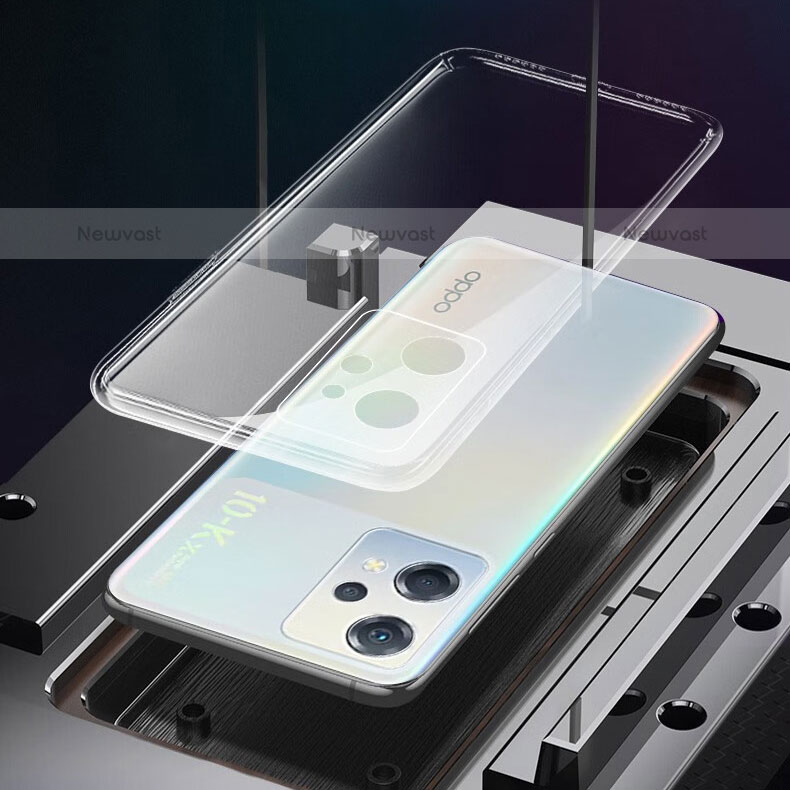 Ultra-thin Transparent TPU Soft Case T06 for Oppo K10X 5G Clear