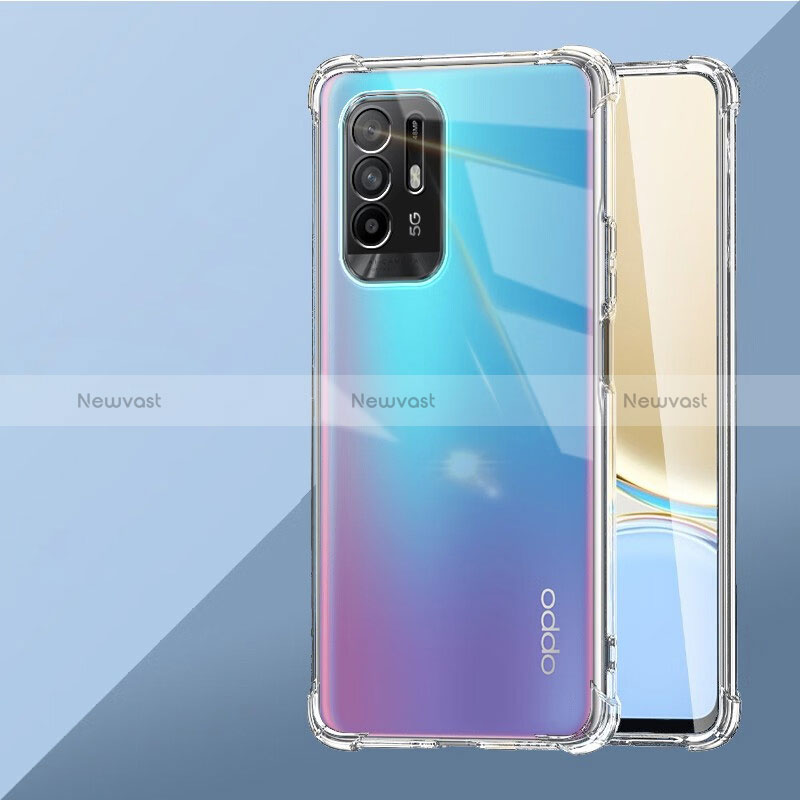 Ultra-thin Transparent TPU Soft Case T06 for Oppo Reno5 Z 5G Clear