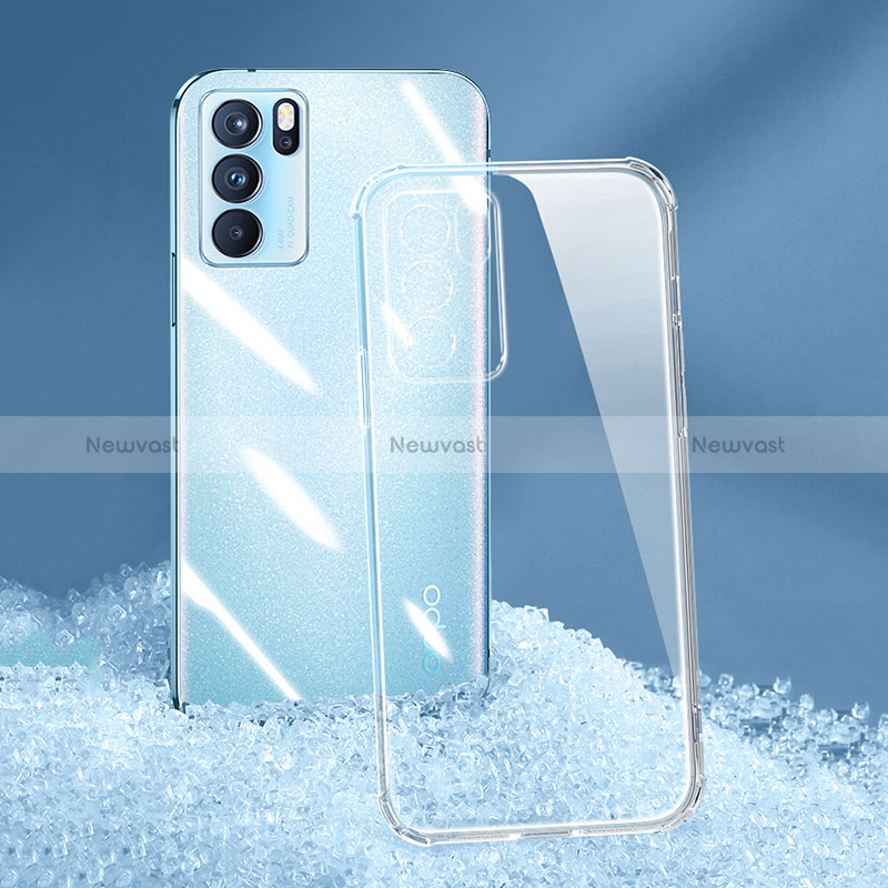 Ultra-thin Transparent TPU Soft Case T06 for Oppo Reno6 5G Clear