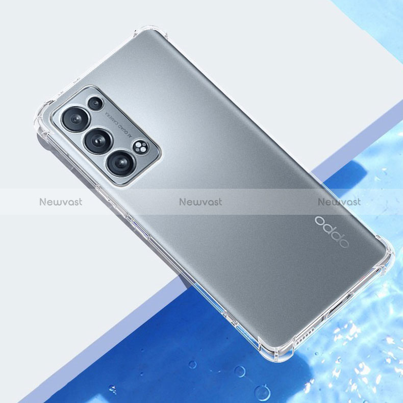 Ultra-thin Transparent TPU Soft Case T06 for Oppo Reno6 Pro 5G Clear