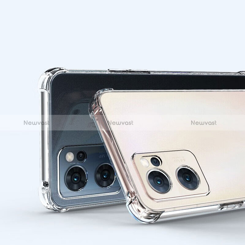Ultra-thin Transparent TPU Soft Case T06 for Oppo Reno7 5G Clear