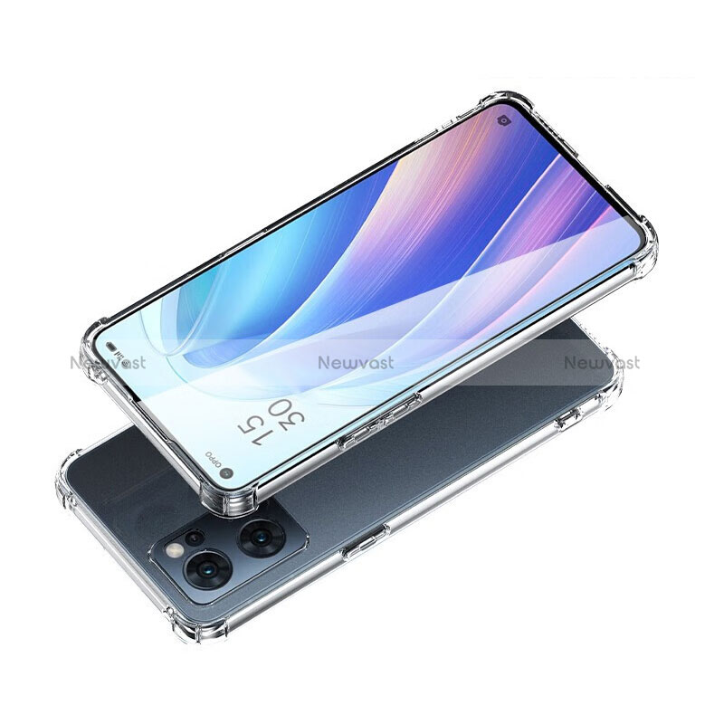 Ultra-thin Transparent TPU Soft Case T06 for Oppo Reno7 5G Clear